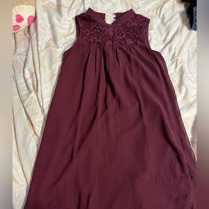 purple dress